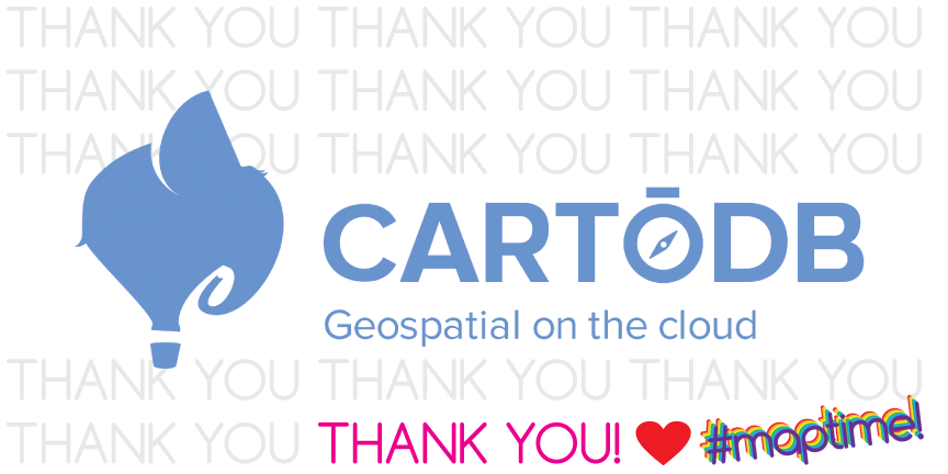Thank you, CartoDB